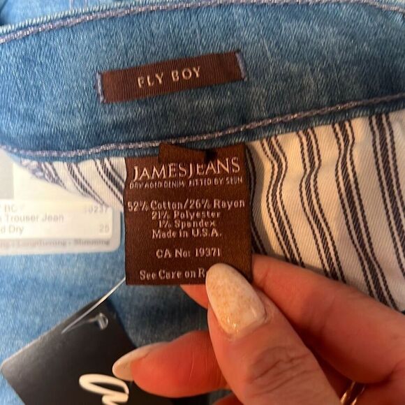 James Jeans Fly Boy Slim Trouser Jeans Sand Dry Wash Size 25 Made in USA - Picture 7 of 10